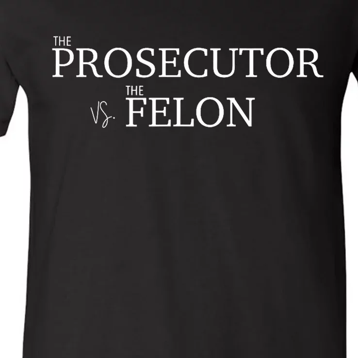 The Prosecutor Vs. The Felon V-Neck T-Shirt