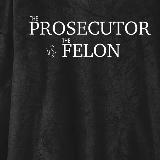 The Prosecutor Vs. The Felon Hooded Wearable Blanket