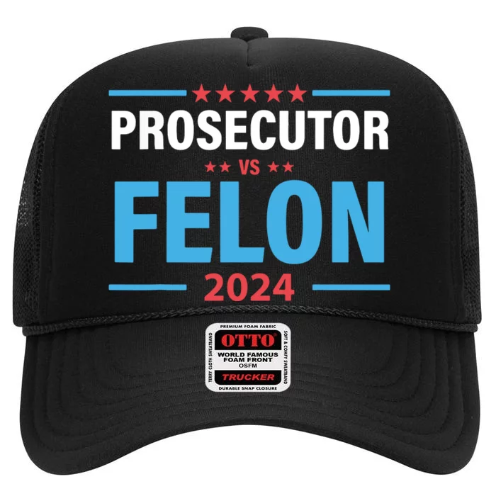 The Prosecutor Versus The Felon Prosecutor Vs Felon High Crown Mesh Trucker Hat