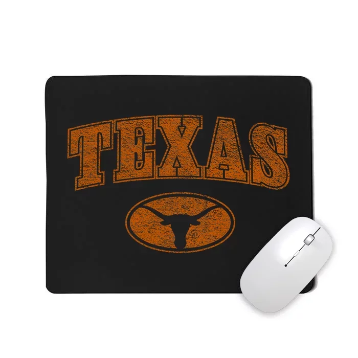 Texas Pride Varsity Town Blank Space Distressed Design Mousepad