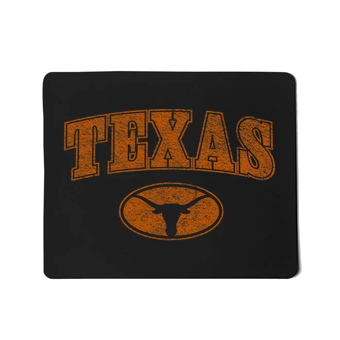 Texas Pride Varsity Town Blank Space Distressed Design Mousepad