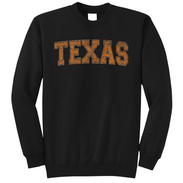 Texas Pride Vintage Distressed Design Tall Sweatshirt