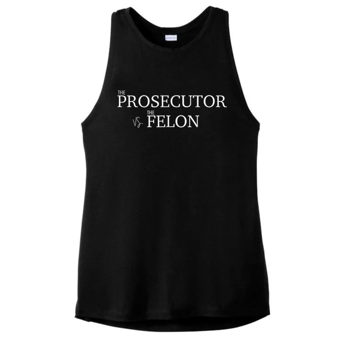 The Prosecutor Vs. The Felon Ladies Tri-Blend Wicking Tank