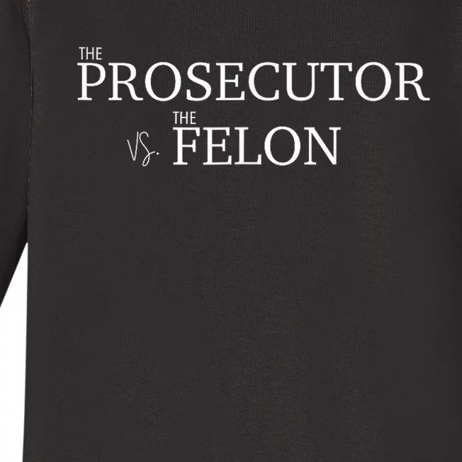 The Prosecutor Vs. The Felon Baby Long Sleeve Bodysuit