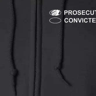 The Prosecutor Vs Convicted Felon Funny Ballot Paper Voting Full Zip Hoodie