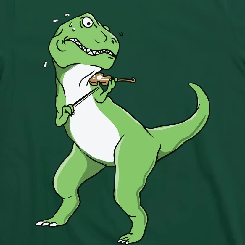 TRex Playing Violin Funny Violinist T-Shirt