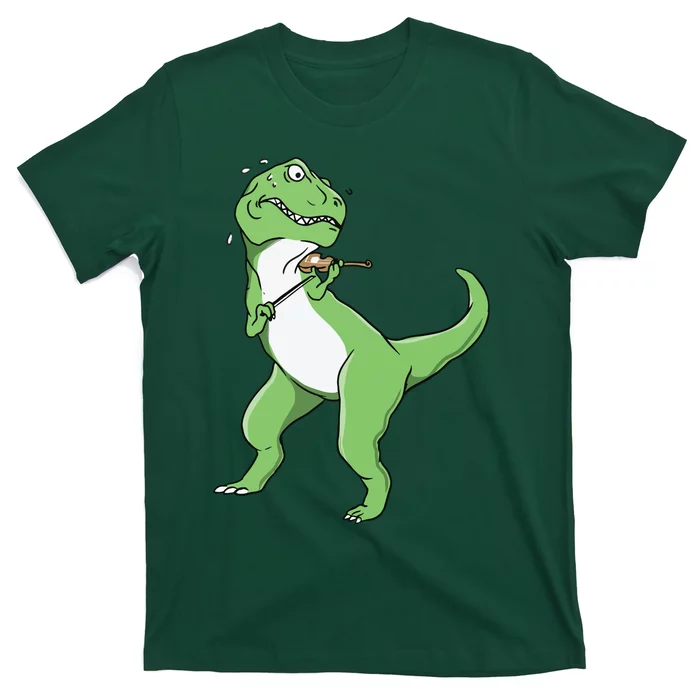 TRex Playing Violin Funny Violinist T-Shirt