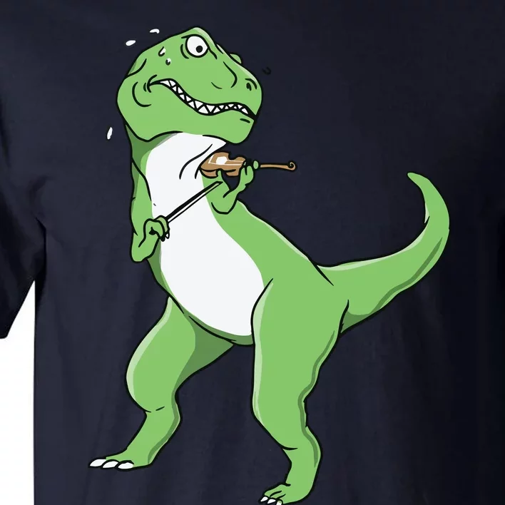 TRex Playing Violin Funny Violinist Tall T-Shirt