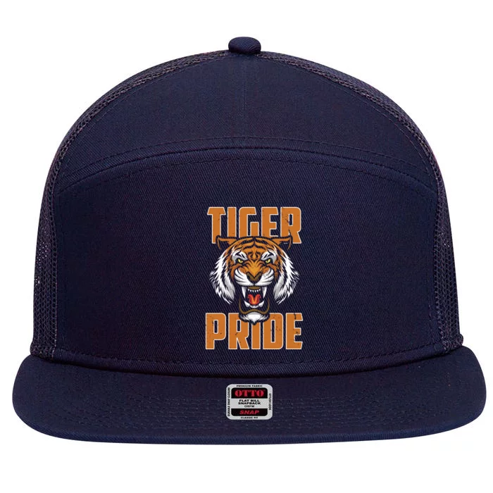 Tiger Pride Vintage 7 Panel Mesh Trucker Snapback Hat