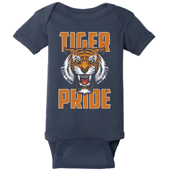 Tiger Pride Vintage Baby Bodysuit