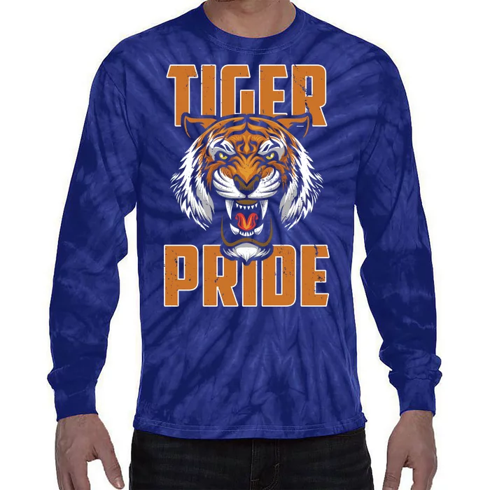 Tiger Pride Vintage Tie-Dye Long Sleeve Shirt