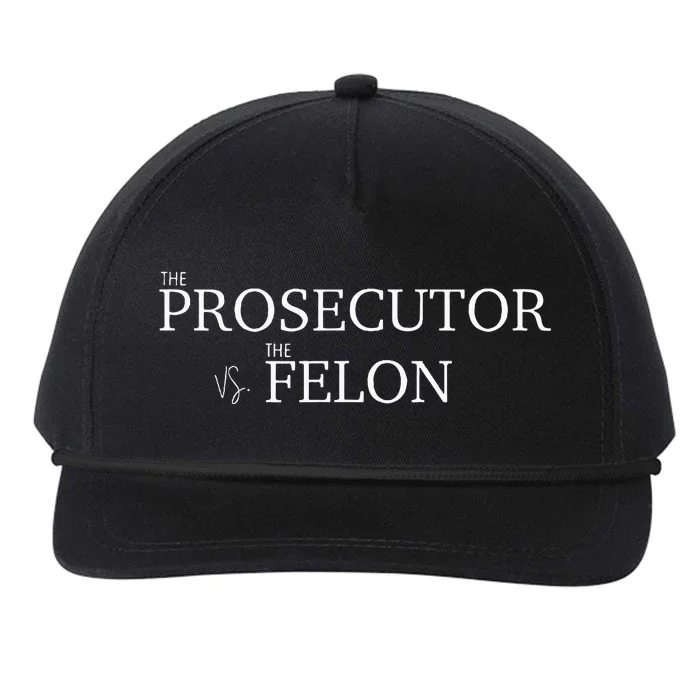 The Prosecutor Vs. The Felon Snapback Five-Panel Rope Hat