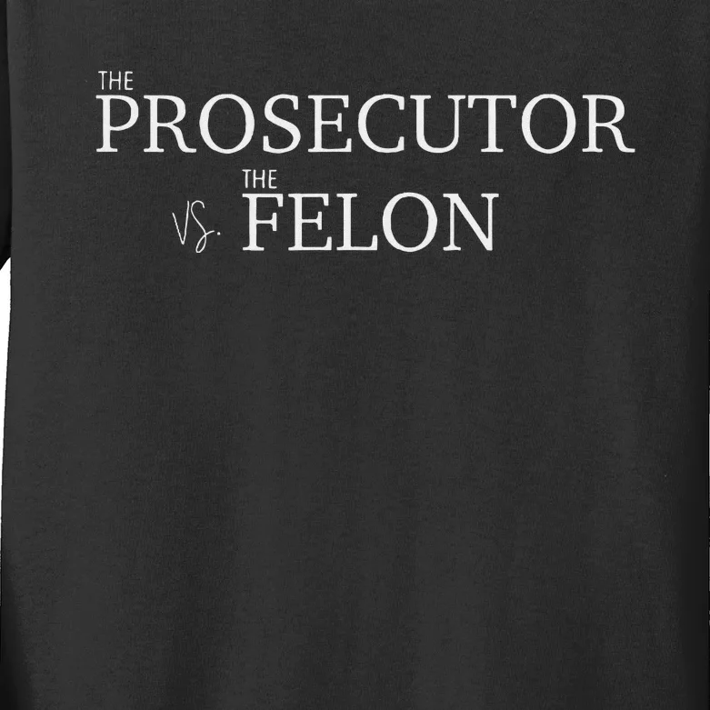 The Prosecutor Vs. The Felon Kids Long Sleeve Shirt