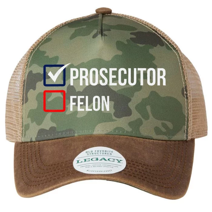 The Prosecutor Vs Convicted Felon Funny Ballot Paper Voting Legacy Tie Dye Trucker Hat