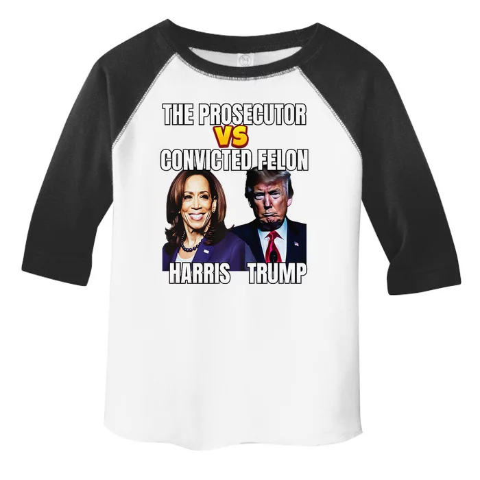 The Prosecutor Versus The Convicted Felon Harris Vs Trump Premium Toddler Fine Jersey T-Shirt