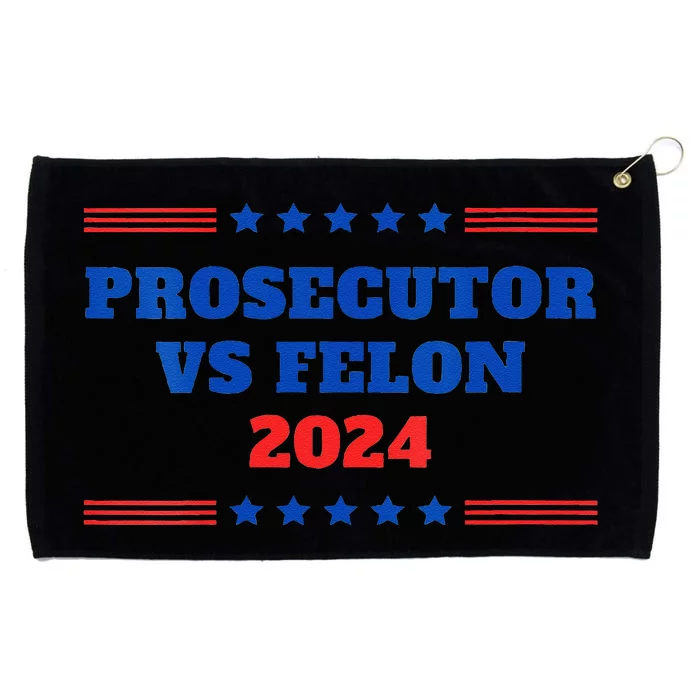 The Prosecutor Vs Convicted Felon 2024 Funny Ballot Voting Grommeted Golf Towel