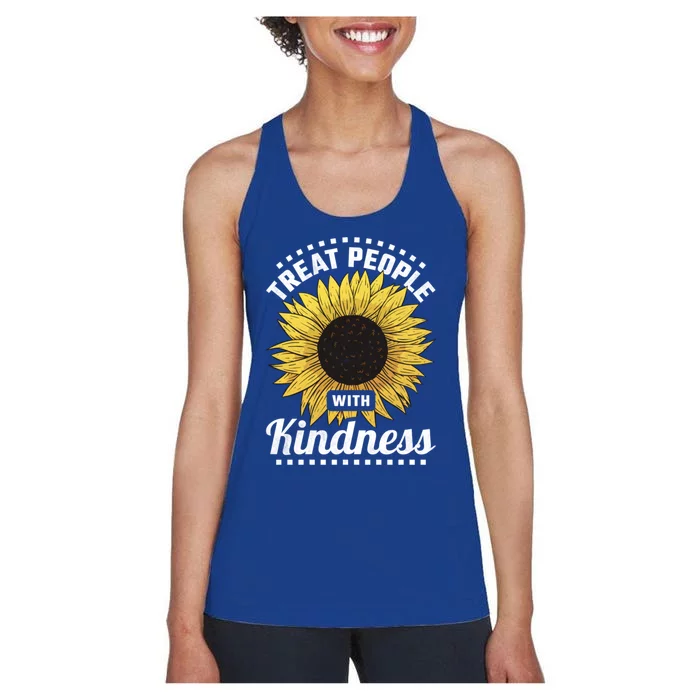 Treat People With Kindness Gift Women's Racerback Tank