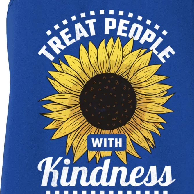 Treat People With Kindness Gift Women's Racerback Tank