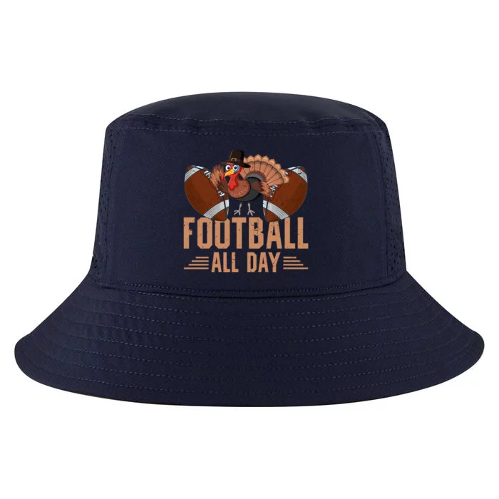 Thanksgiving Probably Watching Football All Day Turkey Gift Cool Comfort Performance Bucket Hat