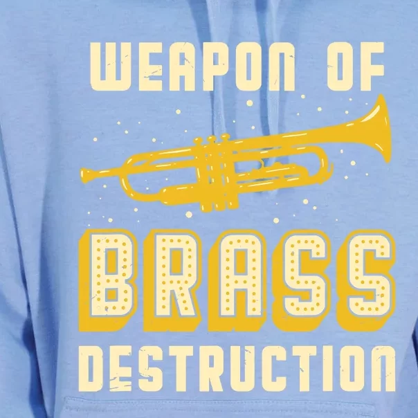 Trumpet Player Weapon of Brass Destruction Quote Instrument Unisex Surf Hoodie