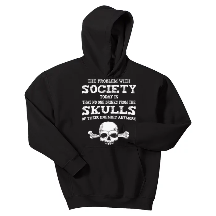 The Problem With Society Today Funny Graphic Kids Hoodie