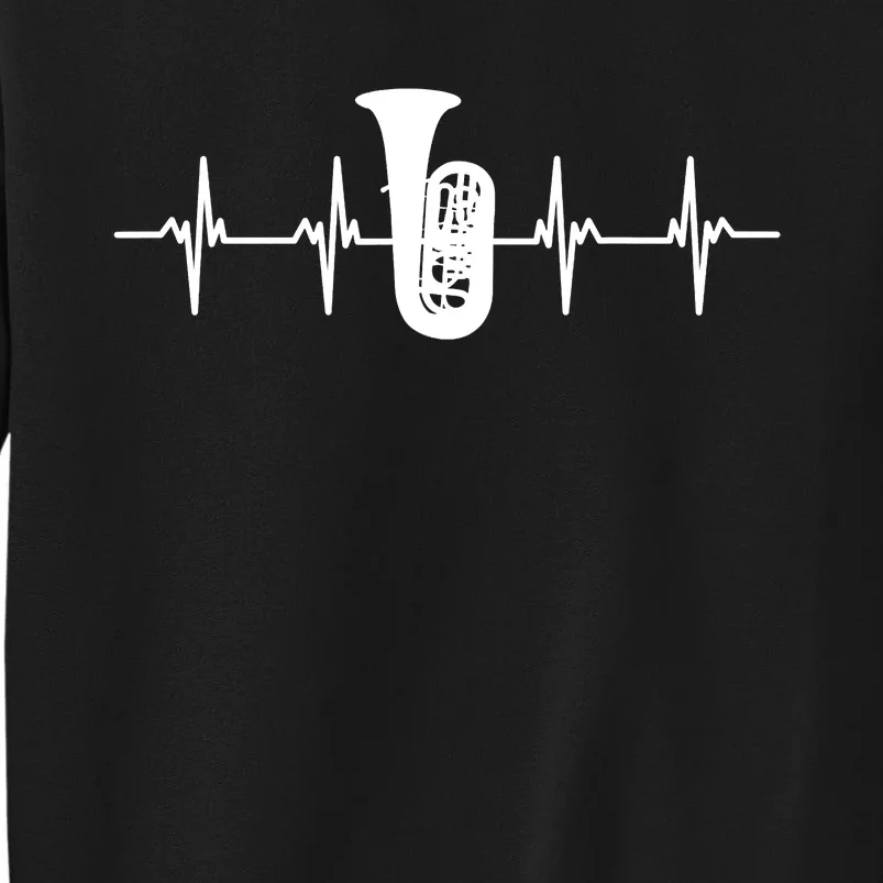 Tuba player wind instrument brass instrument deep tones tuba Sweatshirt