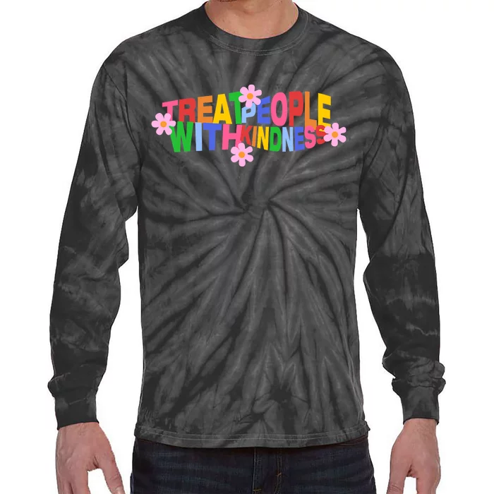 Treat People With Kindness Tie-Dye Long Sleeve Shirt