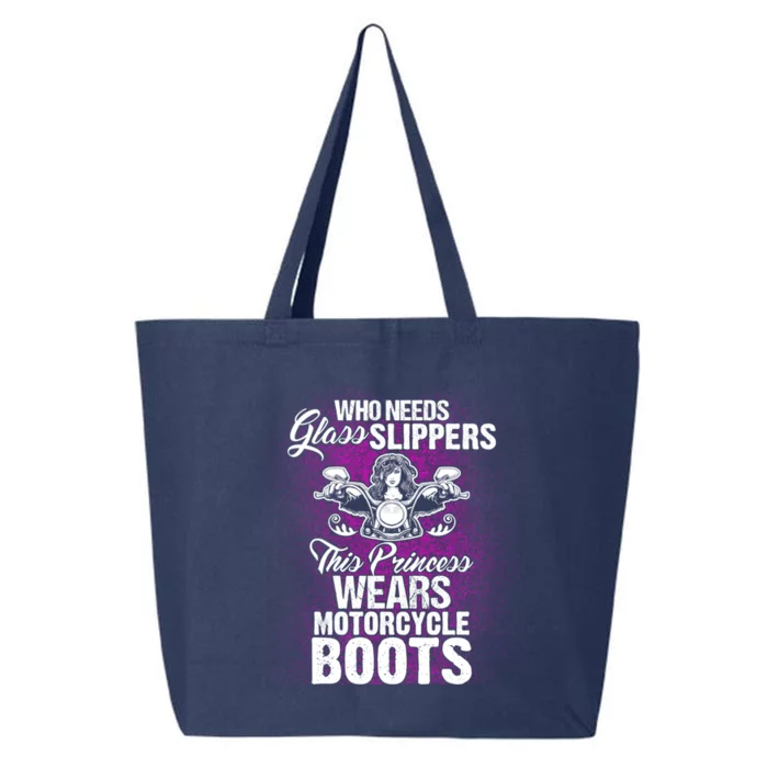 This Princess Wears Motorcycle Boots Gift Biker Babe Chick 25L Jumbo Tote