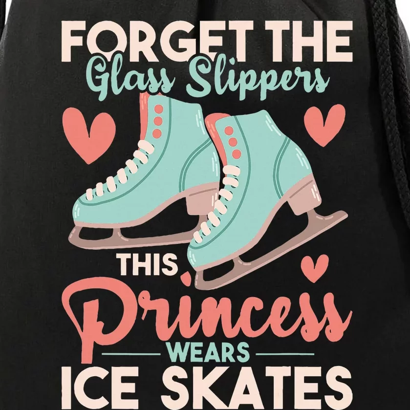 This Princess Wears Ice Skates Figure Ice Skating Drawstring Bag