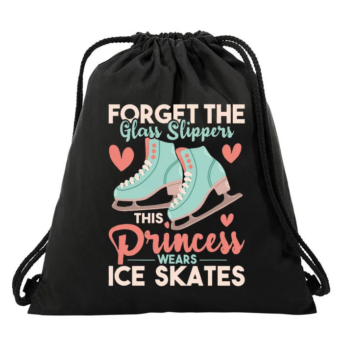 This Princess Wears Ice Skates Figure Ice Skating Drawstring Bag