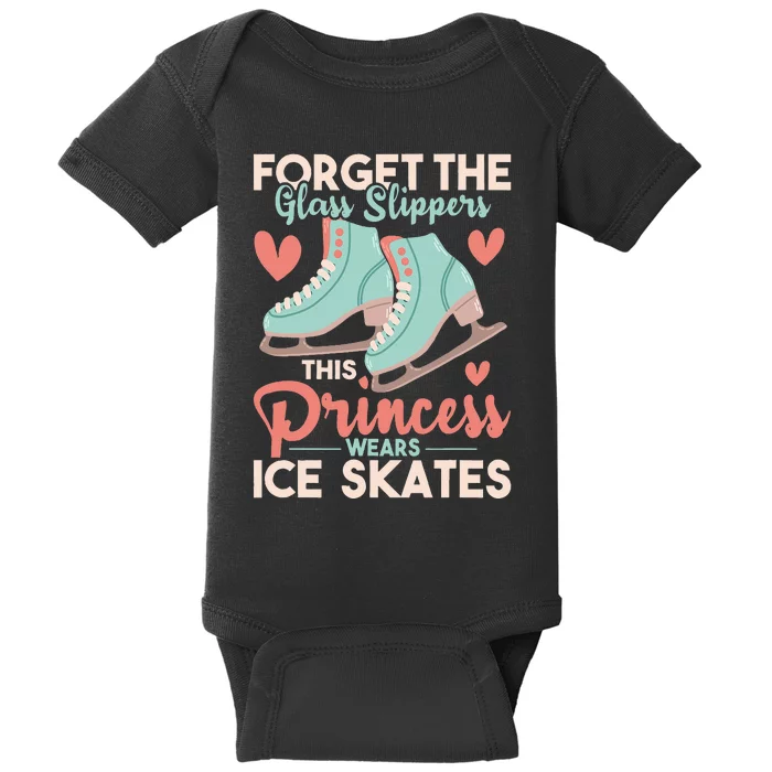 This Princess Wears Ice Skates Figure Ice Skating Baby Bodysuit