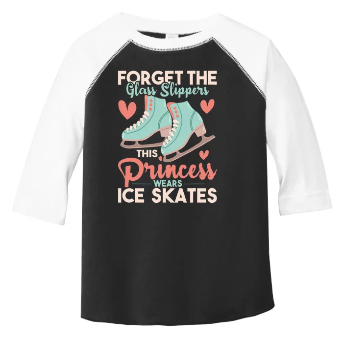 This Princess Wears Ice Skates Figure Ice Skating Toddler Fine Jersey T-Shirt