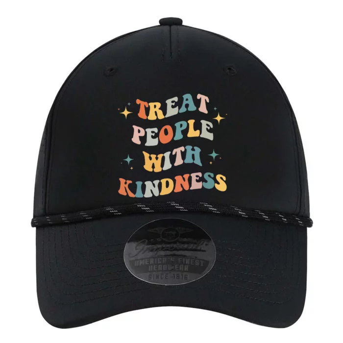 Treat People With Kindness Positive Mindset Groovy Women Men Performance The Dyno Cap