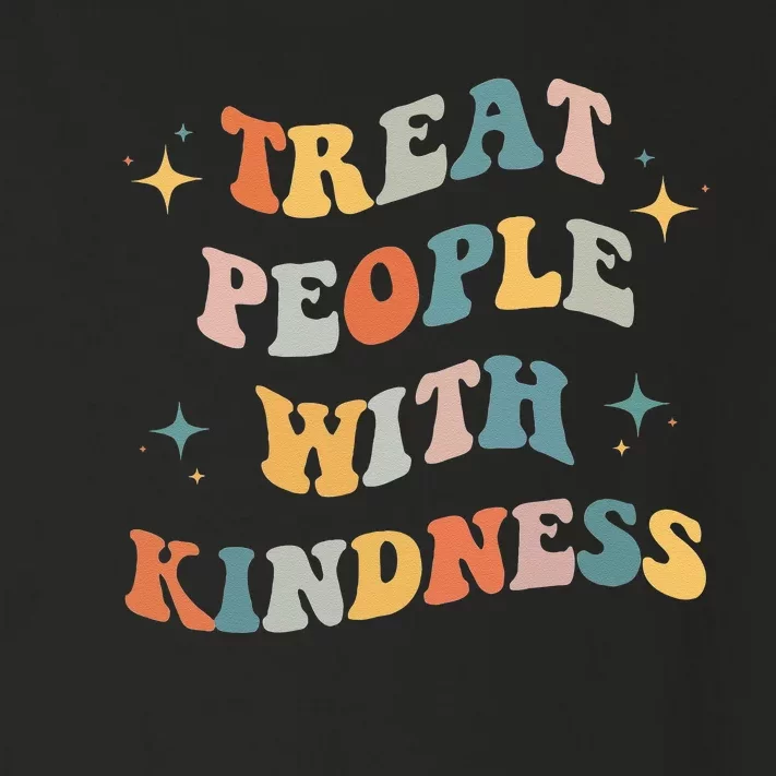 Treat People With Kindness Positive Mindset Groovy Women Men Toddler Long Sleeve Shirt