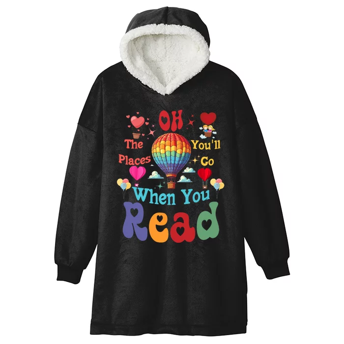 The Places You’Ll Go When You Read Hooded Wearable Blanket