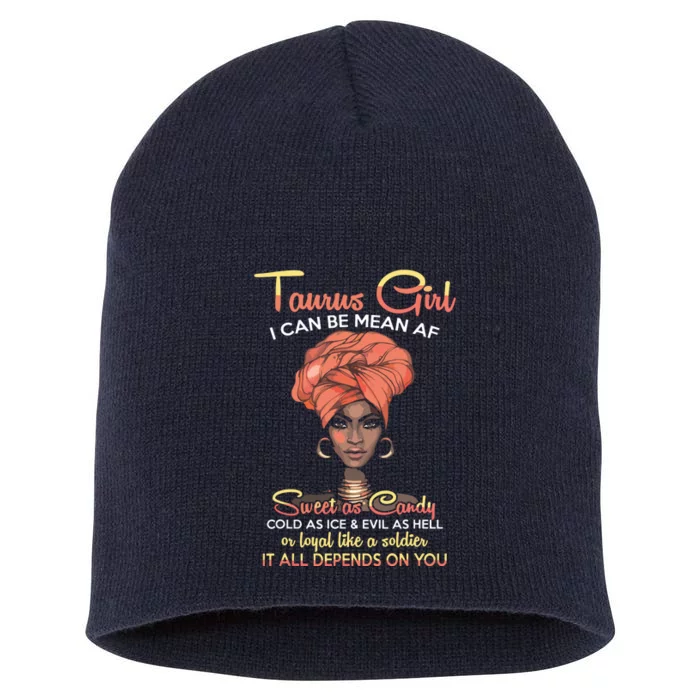 Taurus Queens Are Born In April 20 May 20 Gift Short Acrylic Beanie