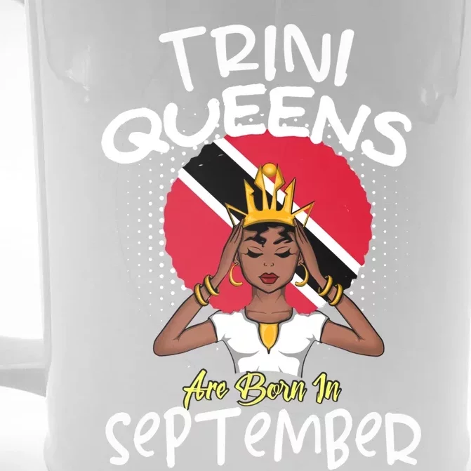 Trini Queens Are Born In September Gift Front & Back Beer Stein