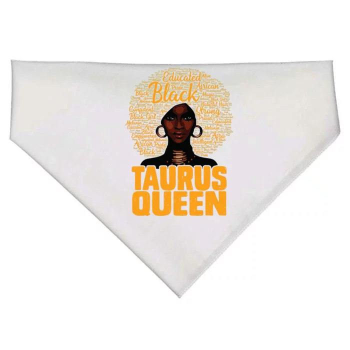 Taurus Queen Black Woman Afro Natural Hair African American USA-Made Doggie Bandana