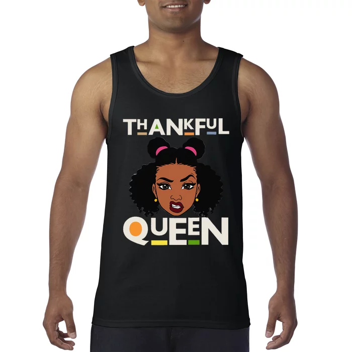 Thankful Queen Christian Black Woman Melanin Sista Tank Top