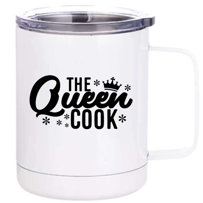 The Queen Cook Gift Front & Back 12oz Stainless Steel Tumbler Cup