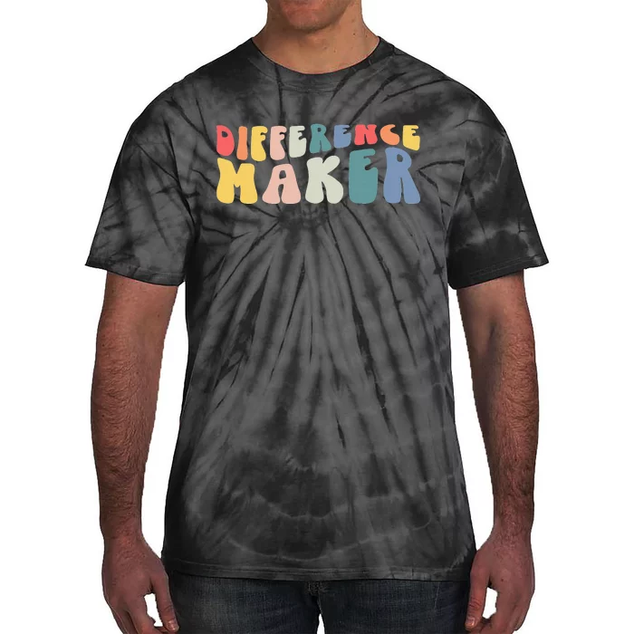 Teacher Quotes Difference Maker Teacher Life Teaching Tie-Dye T-Shirt