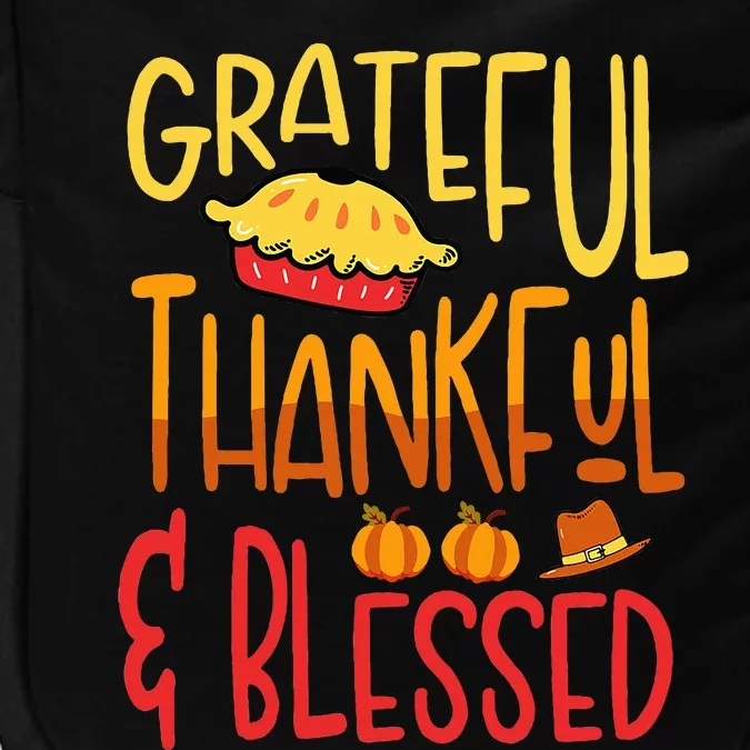 Thanksgiving Quote Embrace Gratitude and Blessings Impact Tech Backpack