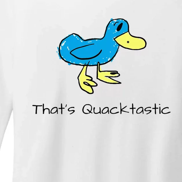 ThatS Quacktastic Funny Blue Duck Womens CVC Long Sleeve Shirt