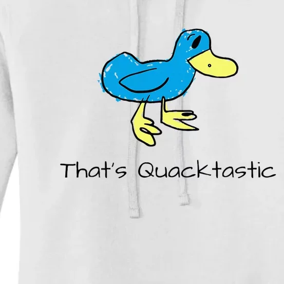 ThatS Quacktastic Funny Blue Duck Women's Pullover Hoodie