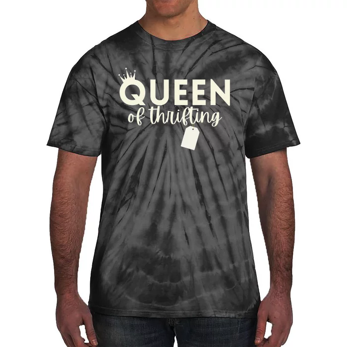 Thrifting Queen Garage Sale Picker Gift Thrift Shopper Tie-Dye T-Shirt