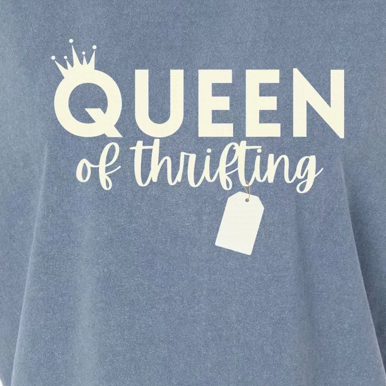 Thrifting Queen Garage Sale Picker Gift Thrift Shopper Garment-Dyed Women's Muscle Tee