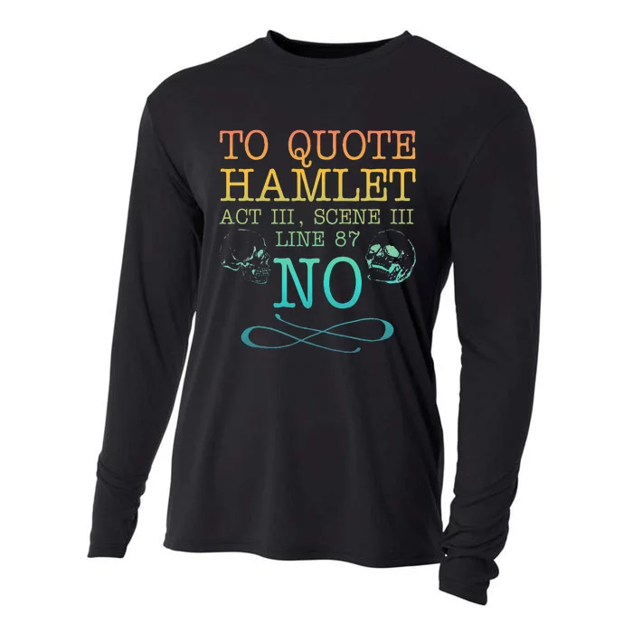 To quote Hamlet Act III Scene III Line 87 NO Cooling Performance Long Sleeve Crew