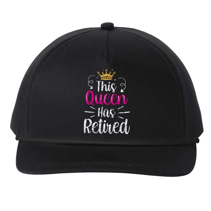 This Queen Has Retired Grandma Senior Retiree Retiret Gift Snapback Five-Panel Rope Hat