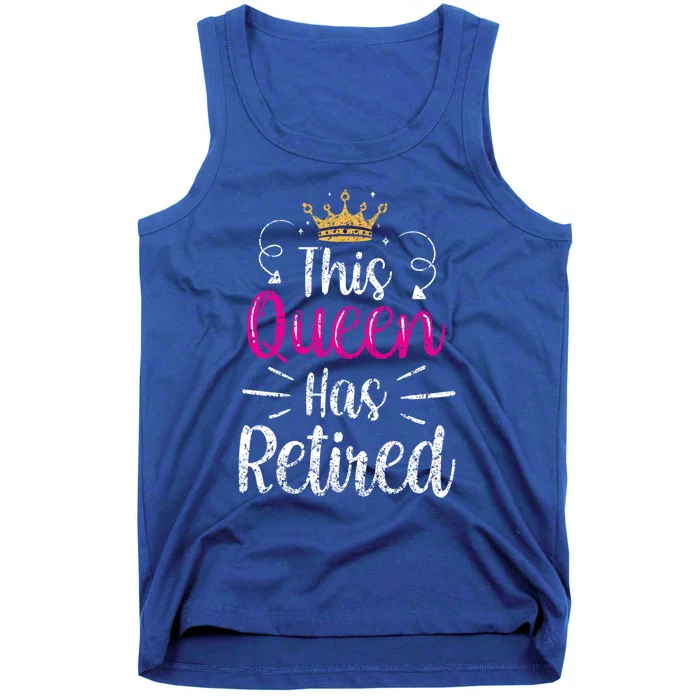 This Queen Has Retired Grandma Senior Retiree Retiret Gift Tank Top