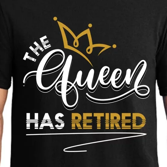 The Queen Has Retired Grandma Old Funny Retiret Gift Pajama Set